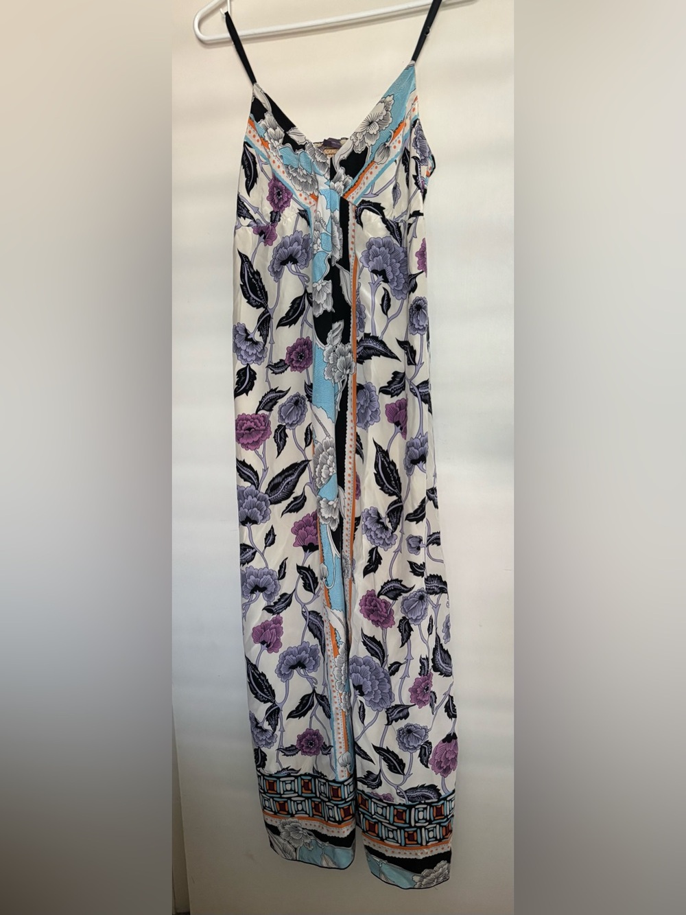 Hale Bob Women's Silk Maxi Dress Floral Boho X-Small